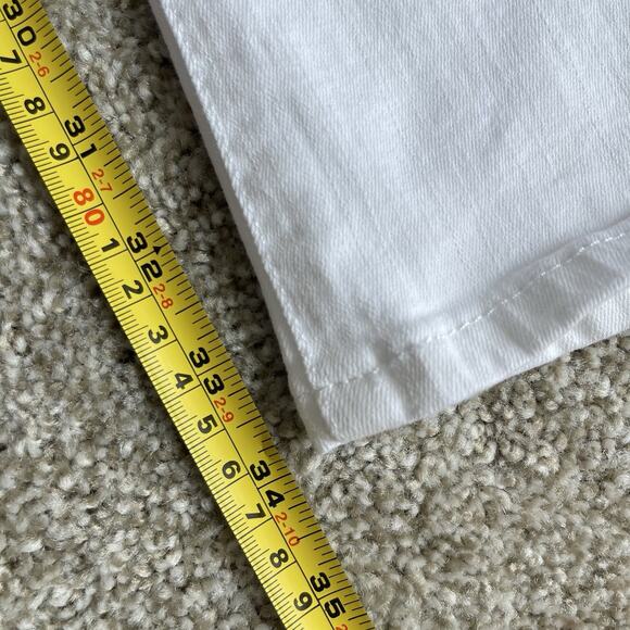 Frame Le High Flare Jeans Womens Size 33 White Denim Stretch Flared Leg Pants - Picture 16 of 16